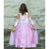 Velvety Soft Sleeping Sweetheart Princess Gown with Arm Warmers