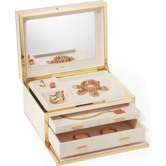 Luxe Shagreen Jewelry Box