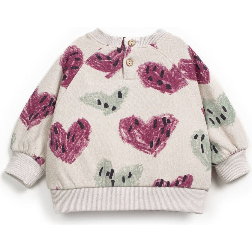 Baby Abstract Heart Print Sweatshirt