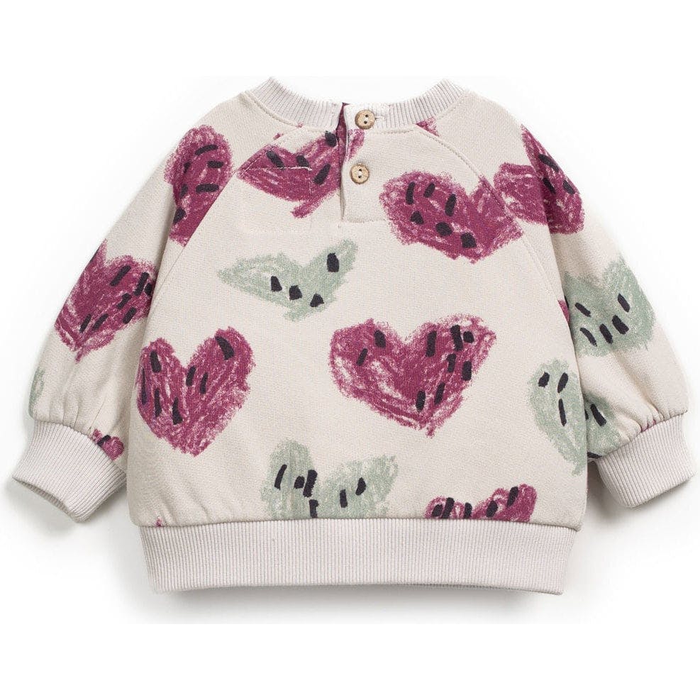 Baby Abstract Heart Print Sweatshirt