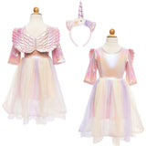 Alicorn Dress with Wings & Headband