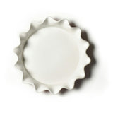 Red Stripe 8 Ruffle Pie Dish