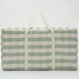 The Lounger Chair: Sea Sage Stripe