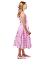 Girls' Barbie Movie Perfect Day Pink Gingham Dress