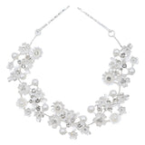 Crystal Garden Pearl Accent Hair Vine