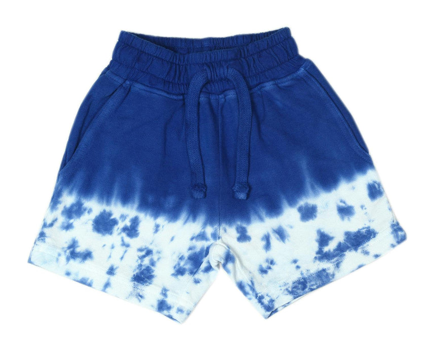 Kids Engineered Tie Dye Sweat Shorts - Cobalt