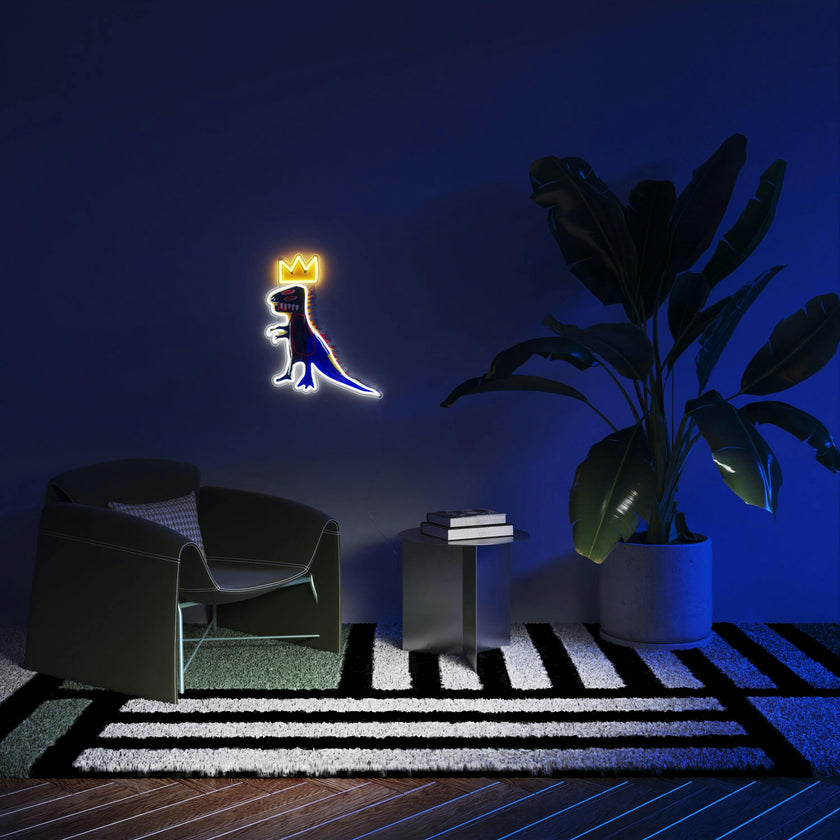 PEZ Dispenser YP x Jean Michel Basquiat LED neon sign