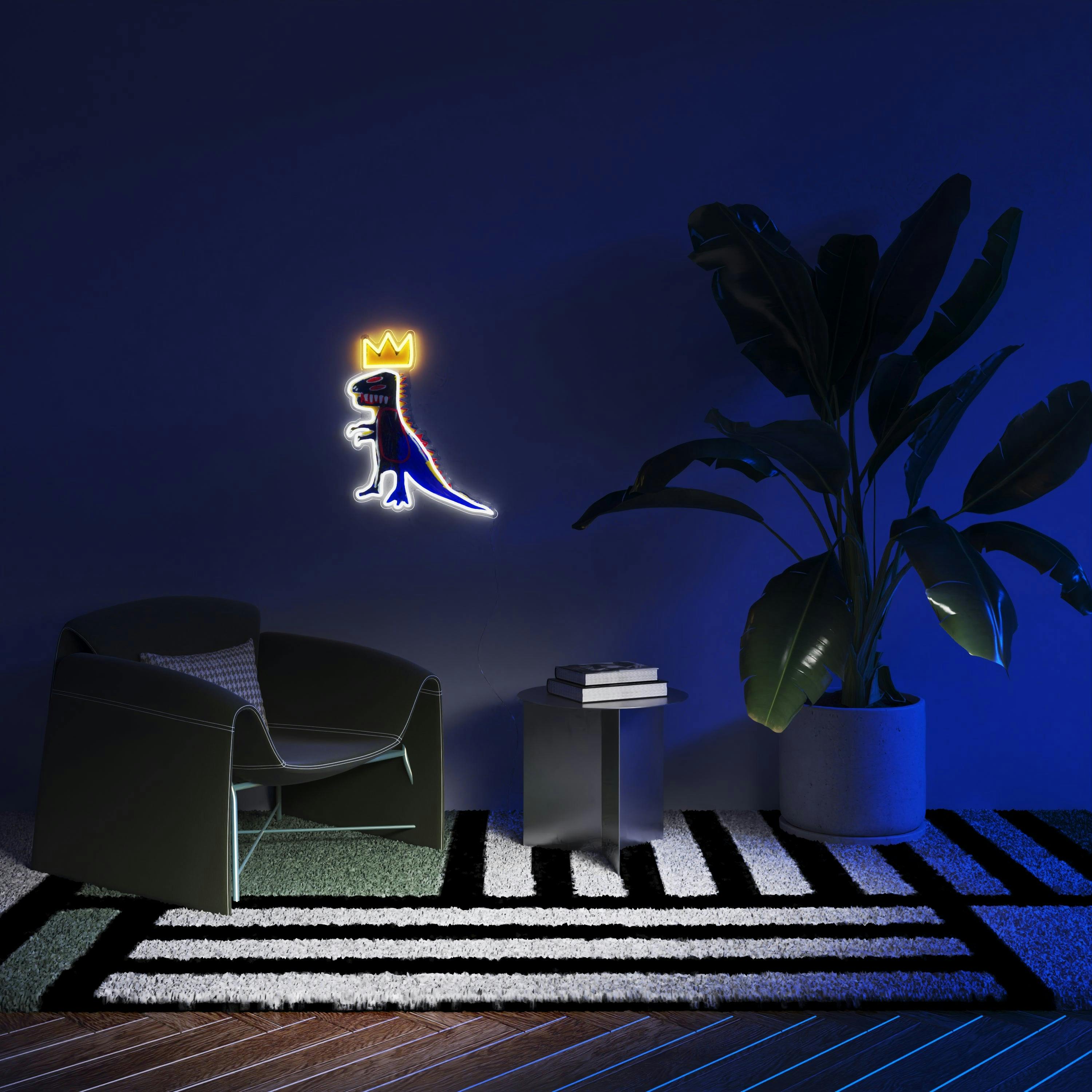 PEZ Dispenser YP x Jean Michel Basquiat LED neon sign