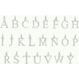 Personalized Alphabet Necklace, Sterling Silver