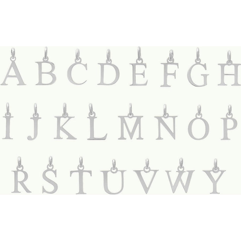 Personalized Alphabet Necklace, Sterling Silver