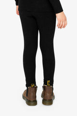 Rib Leggings Black