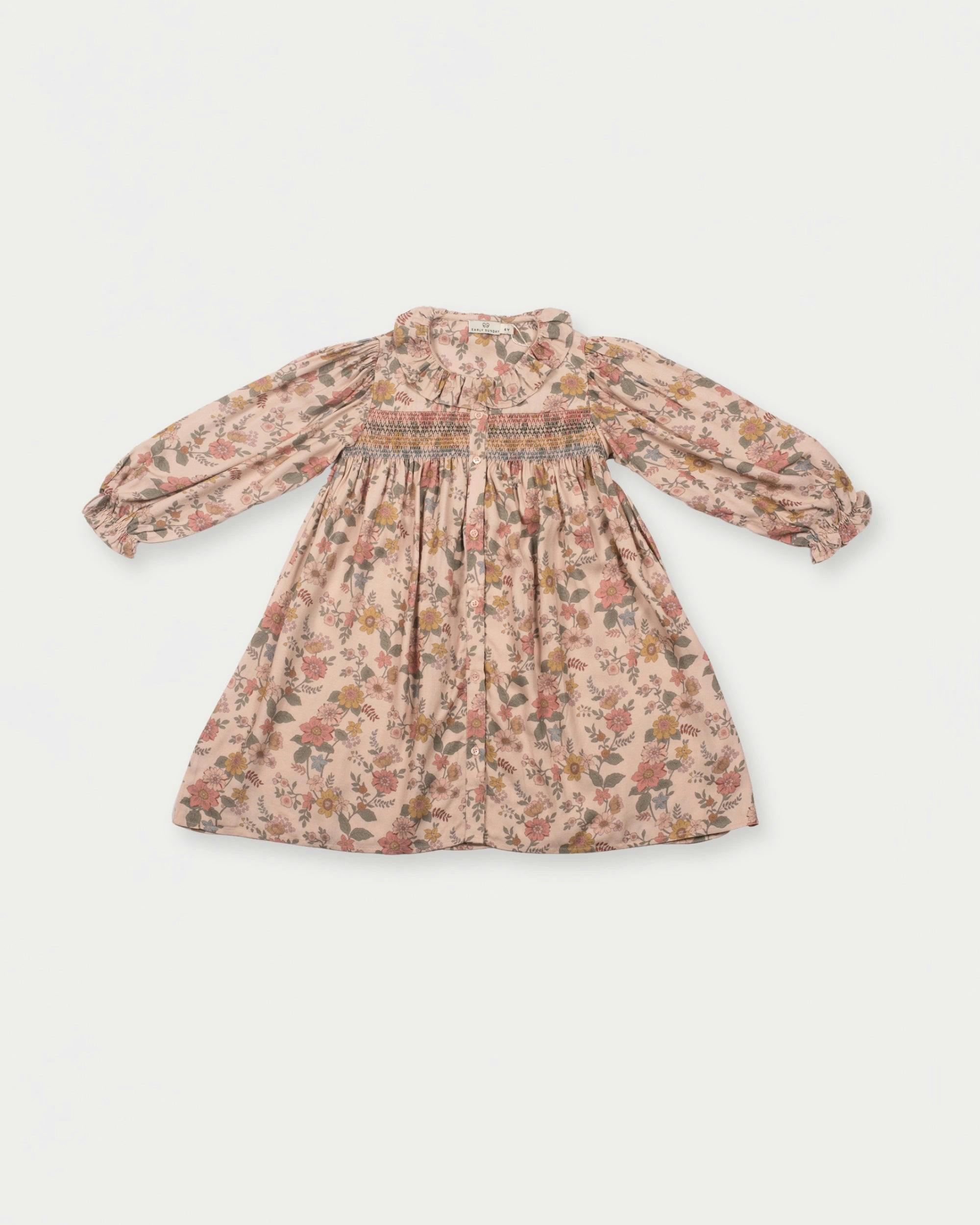 Jeanette Dress - Bloom print