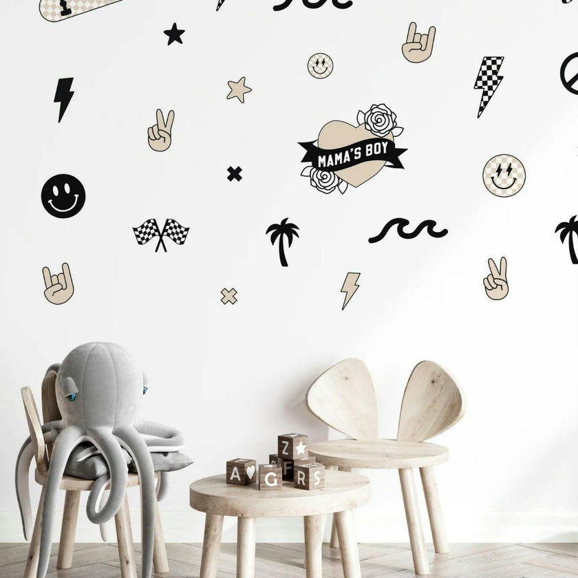 Peel & Stick Fabric Wall Stickers