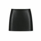 Sara Black Vegan Leather Mini