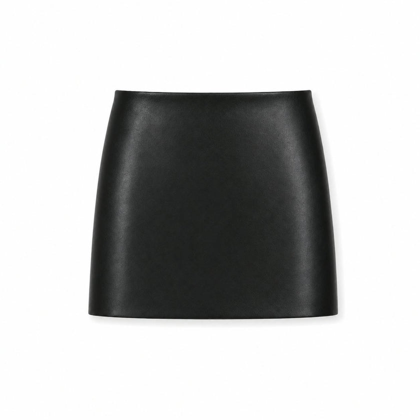 Sara Black Vegan Leather Mini
