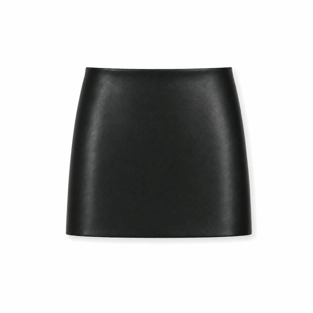 Sara Black Vegan Leather Mini
