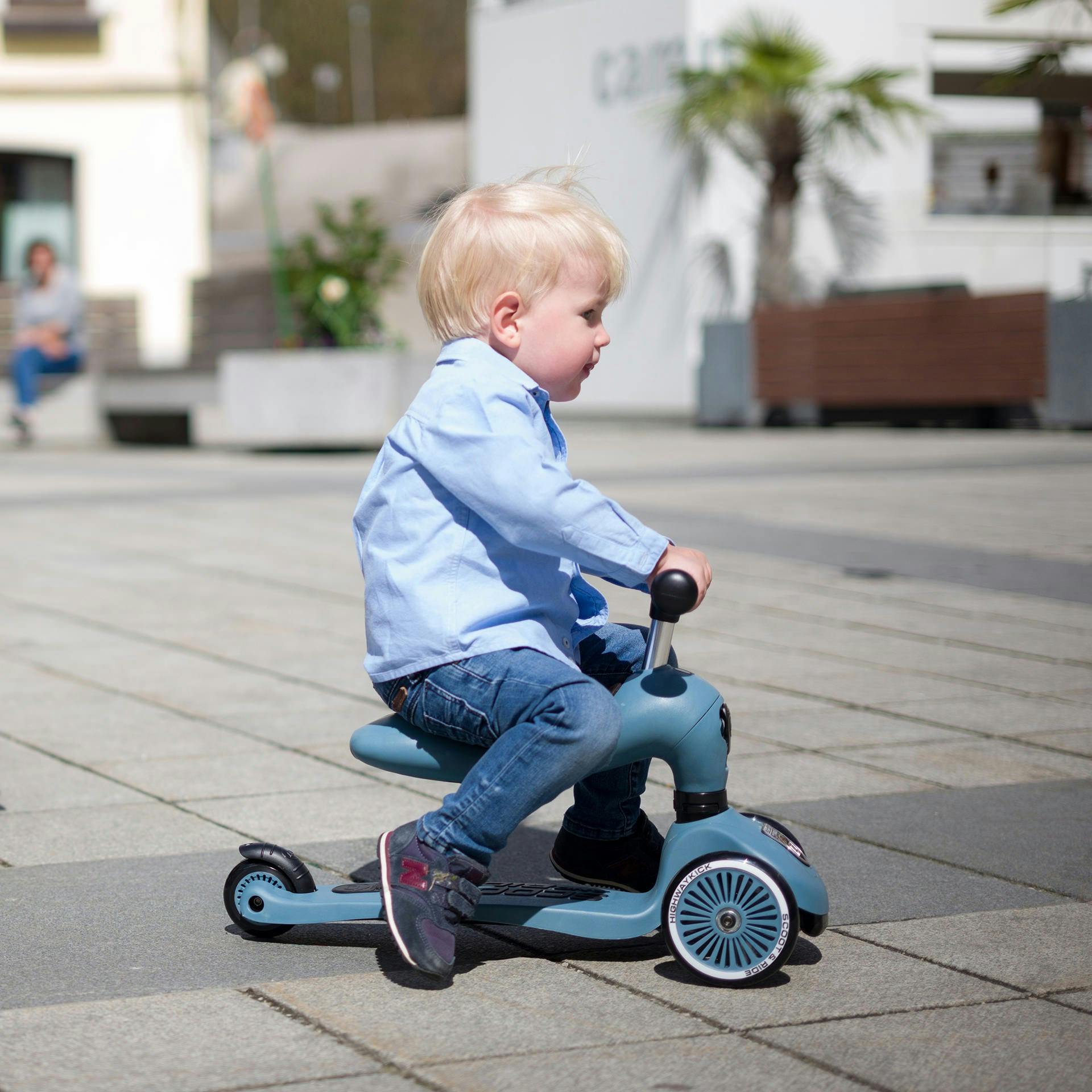 Highwaykick 1 Scooter and Ride On Toy Steel