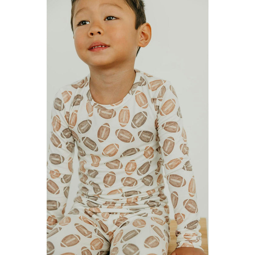 Blitz Long Sleeve Pajama Set, Brown