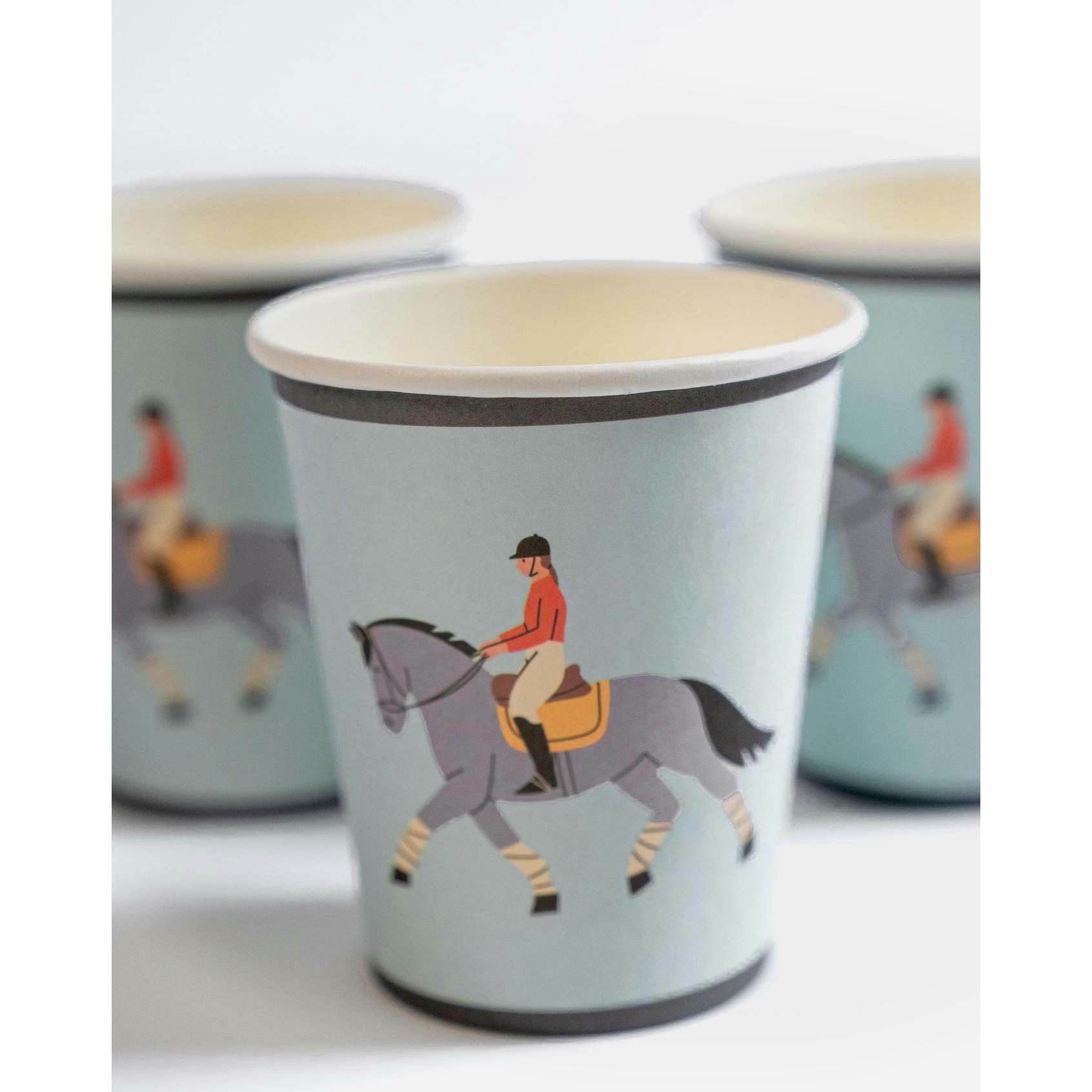 Party Cups - Equestrian Collection (x 12)