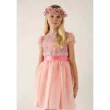 Shimmer Blossom Embroidered Dress