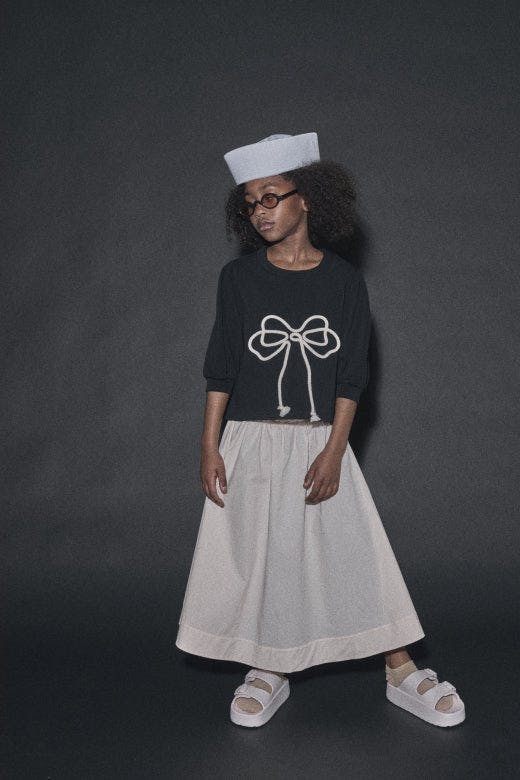 Odissey Bow Sweatshirt Black