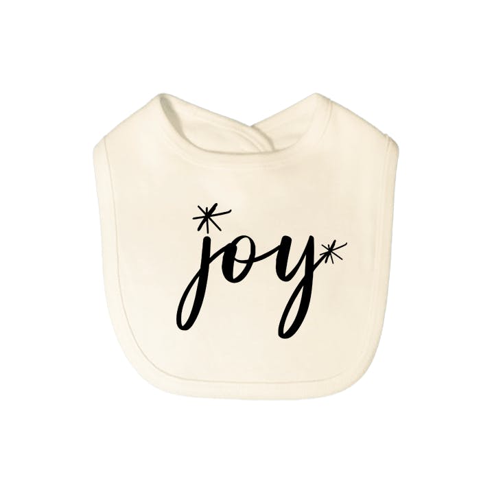 graphic bib | joy black