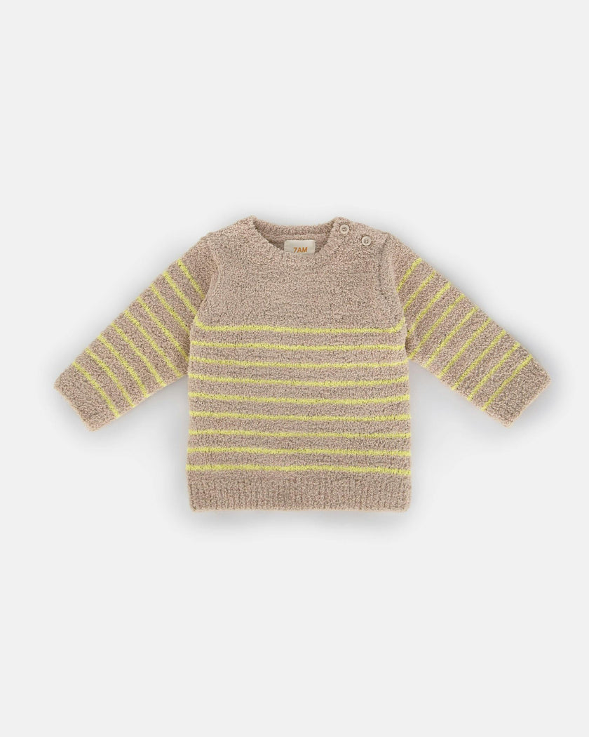 Long Sleeve Top Striped - Fuzzy