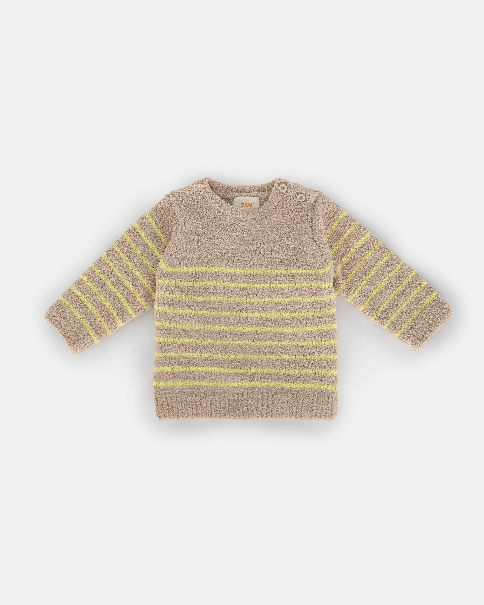 Long Sleeve Top Striped - Fuzzy