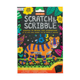 Scratch and Scribble Mini Scratch Art Kit - Jungle Fun - 6 Cards