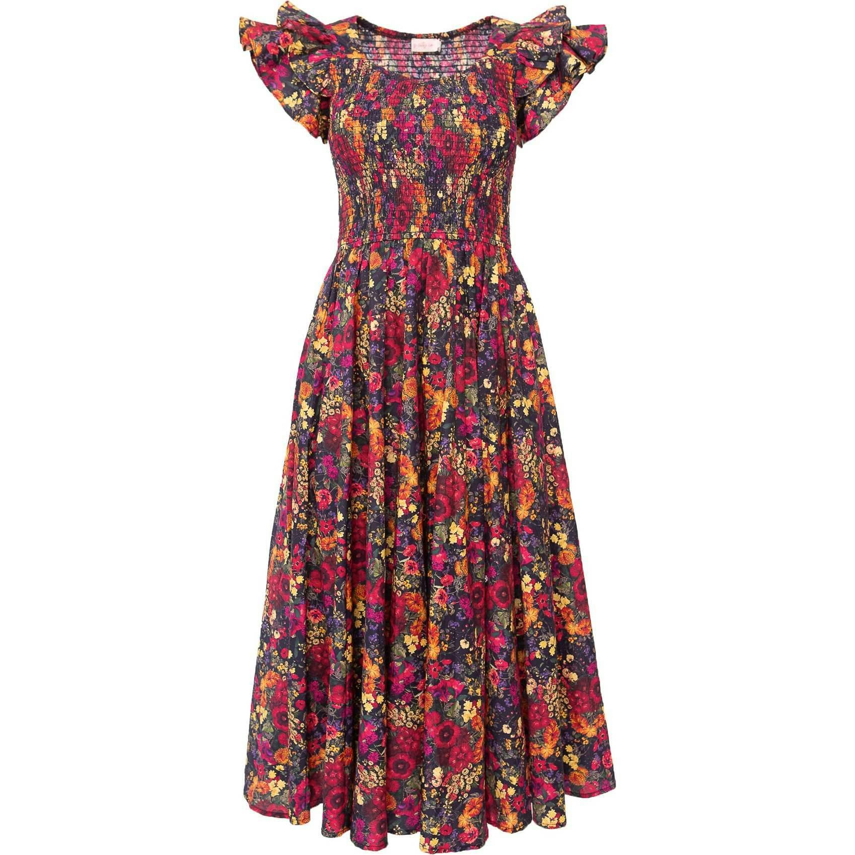 Hattie Dress in Night Garden