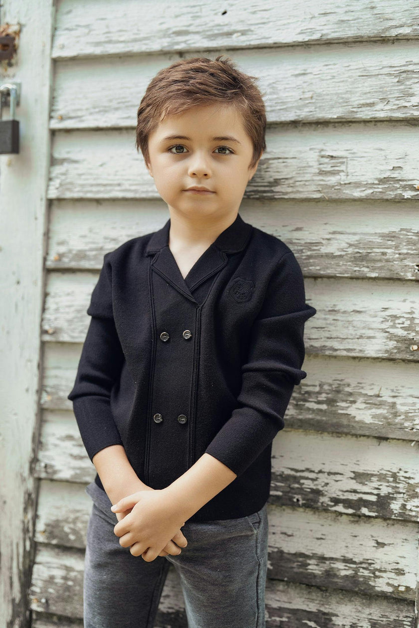 Double-Breasted Long Sleeve Blazer