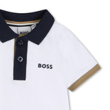 White Short Sleeve Polo Shirt