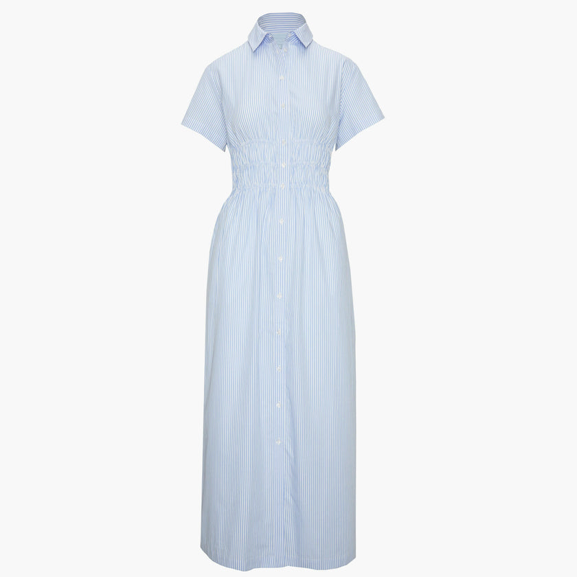 The Jamie Nap Dress - Blue/White Stripe