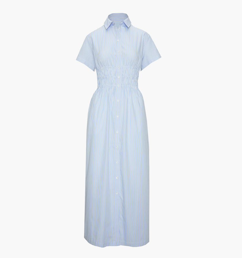 The Jamie Nap Dress - Blue/White Stripe