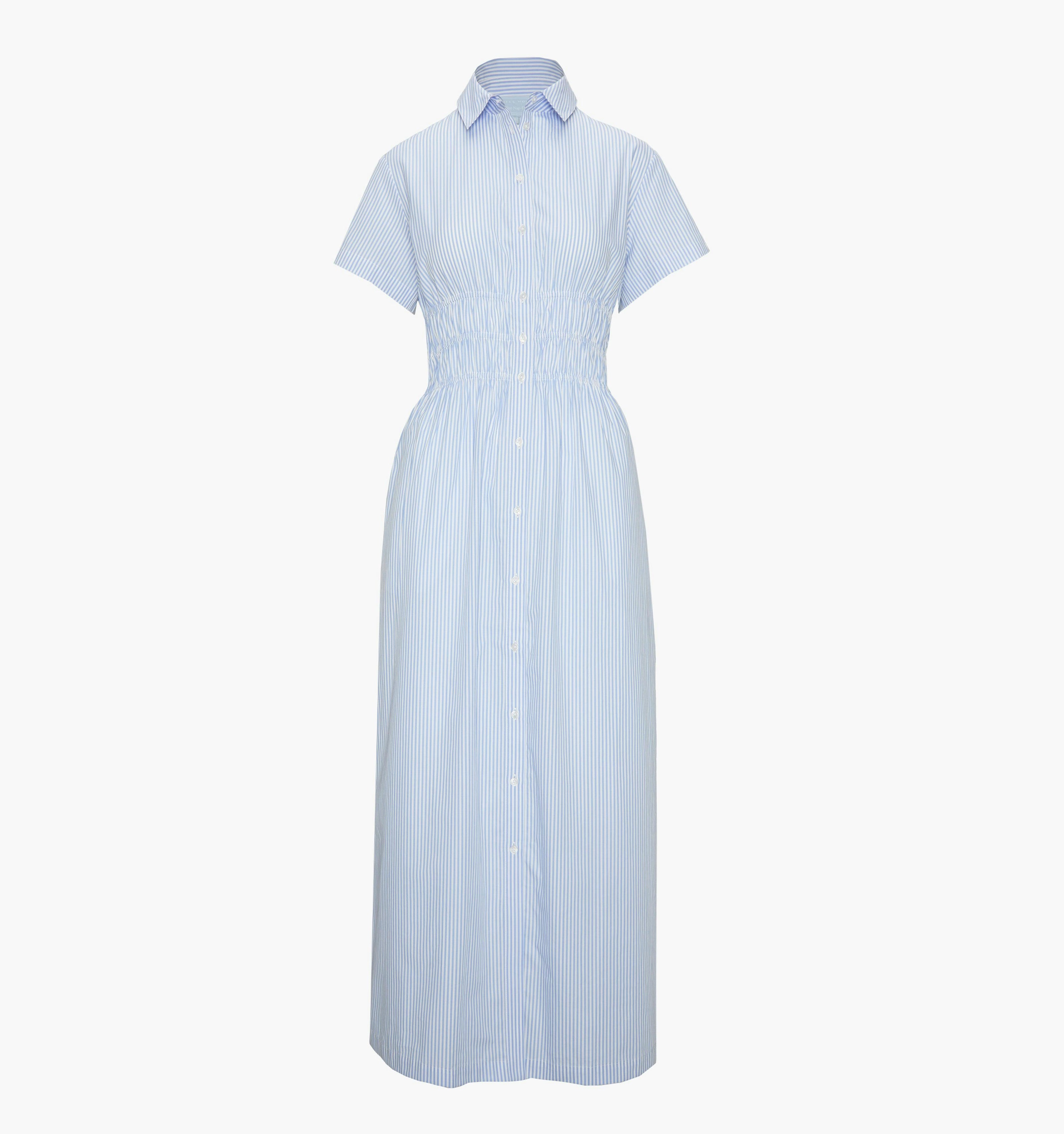 The Jamie Nap Dress - Blue/White Stripe