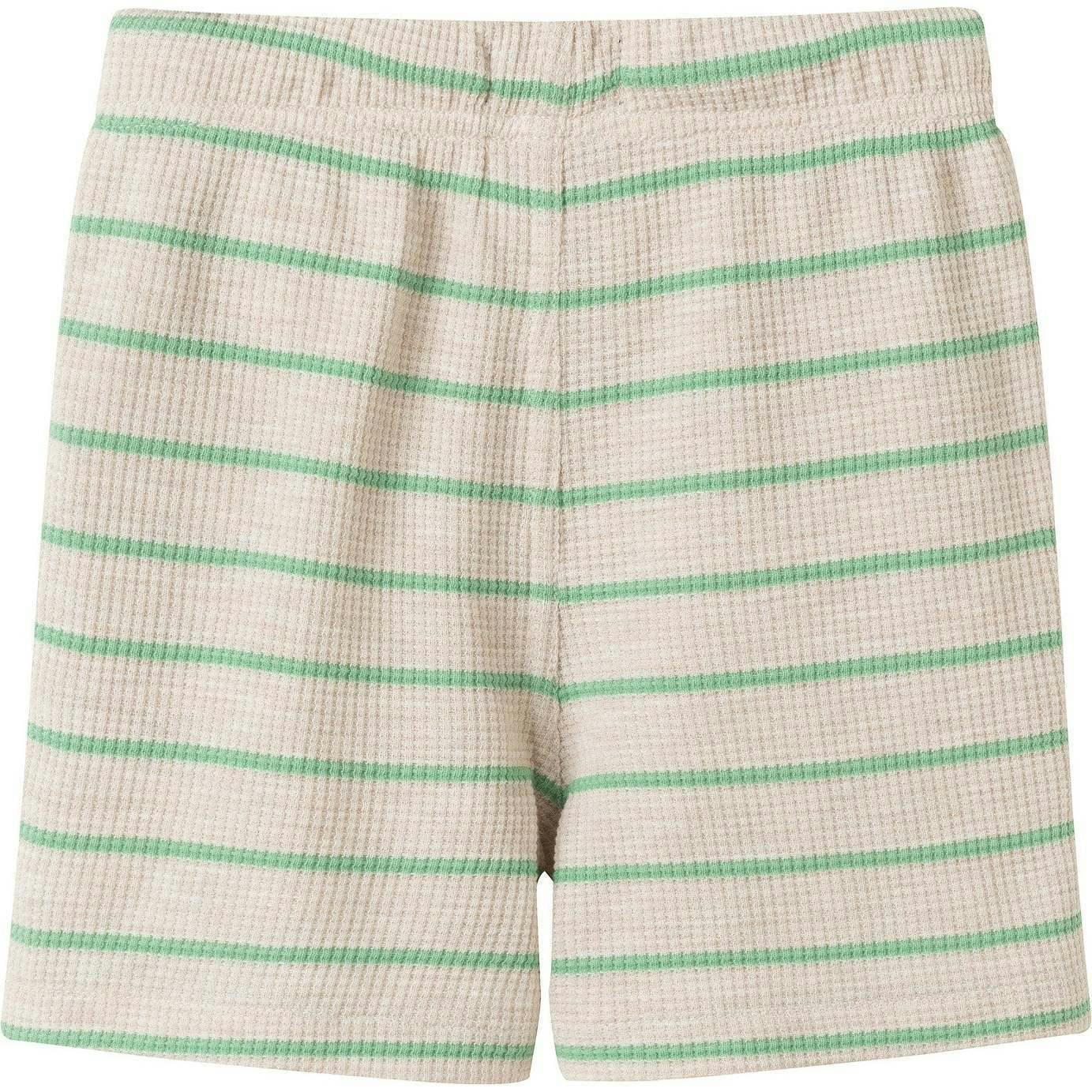 Boys Striped Waffle Polo Set | Oatmeal Dino