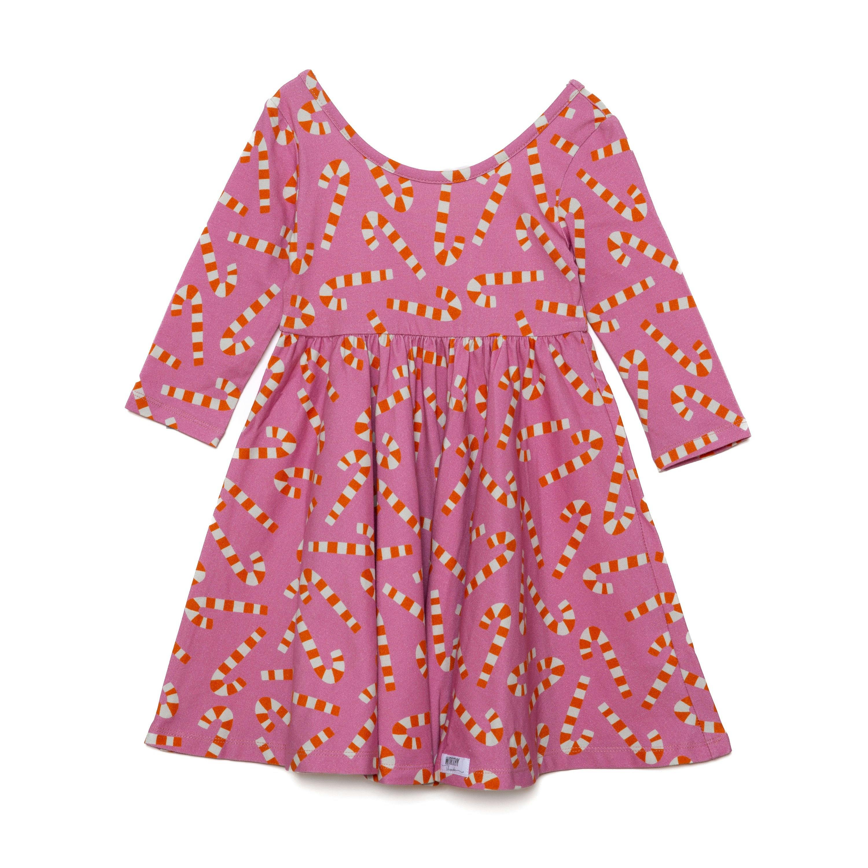 Candy Canes Christmas Twirly Dress