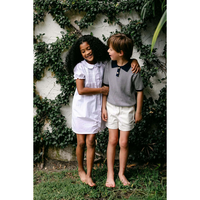 Sterling Short Sleeve Sweater - Navy