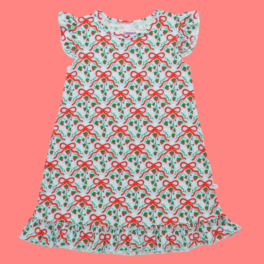 Strawberry Bows Bamboo Dress