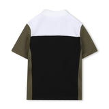 Black Colorblock Polo Shirt