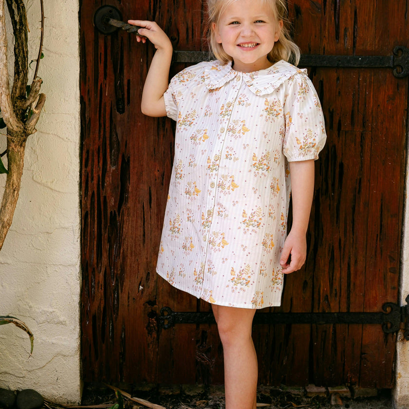 Pippa Dress - Duckling Garden