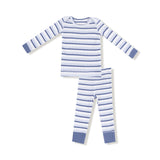 Vintage Stripe - Blue - Long Sleeve Loungewear Set