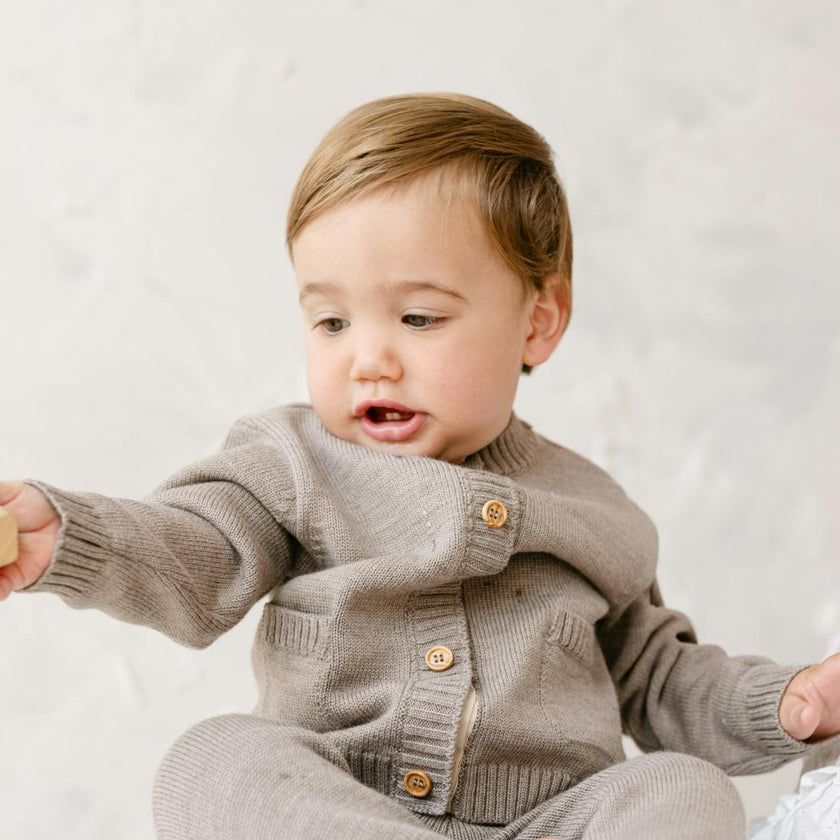 Merino Wool Baby Cardigan