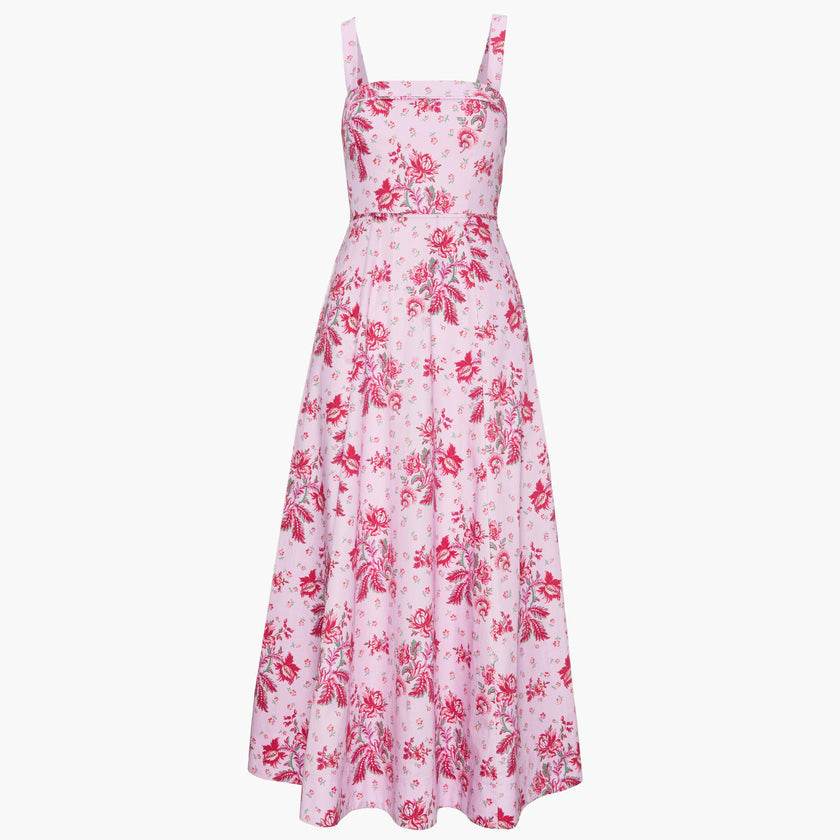 The Ezra Dress - Pink Delft Bouquet