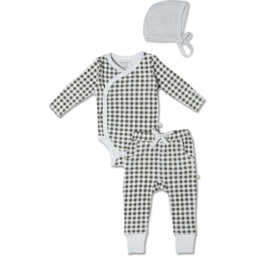 Organic Kimono Onesie & Pants Set