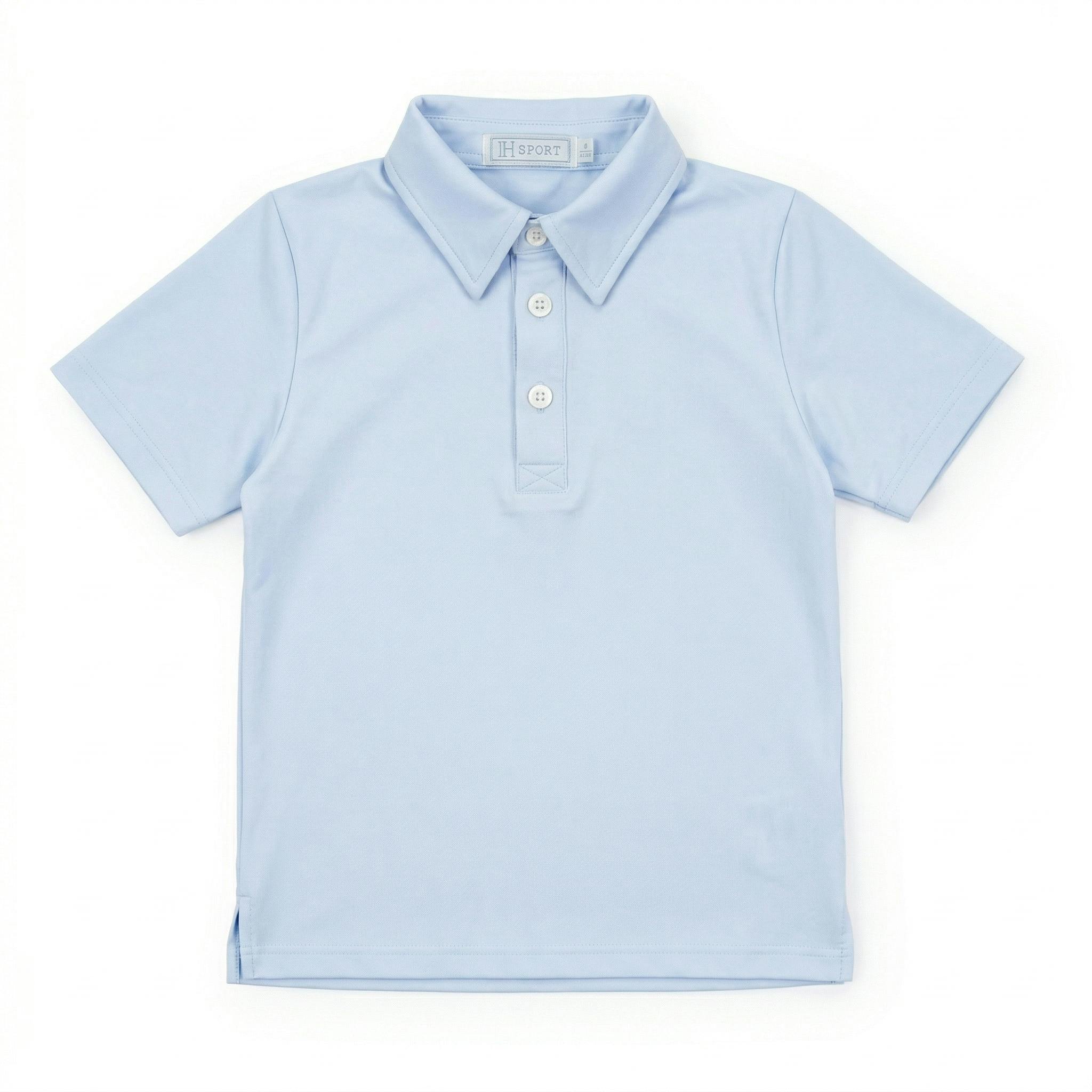 Will Boys' Performance Polo by LH Sport - Light Blue