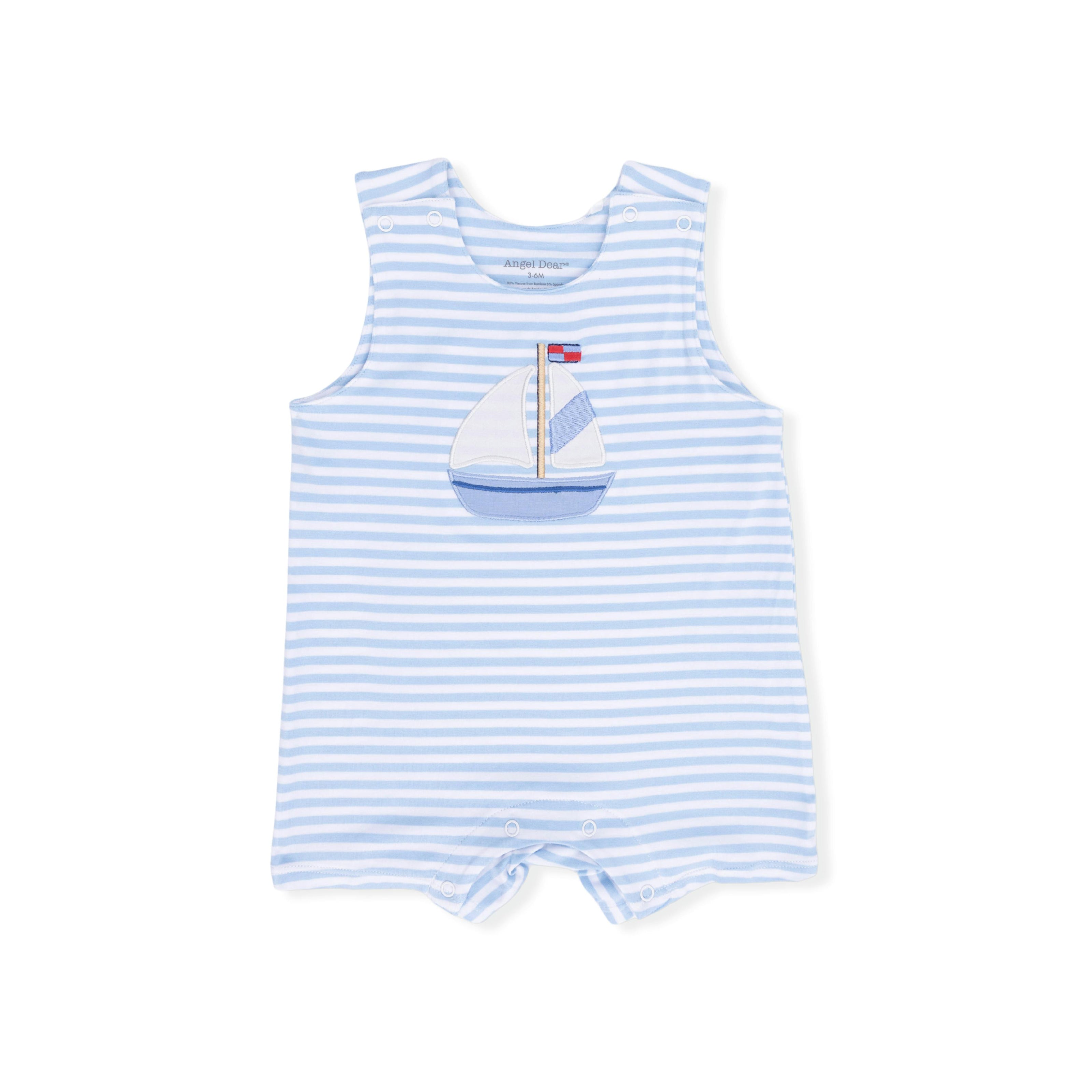 Bubbly Sailboat Stripe - Sleeveless Jon Jon