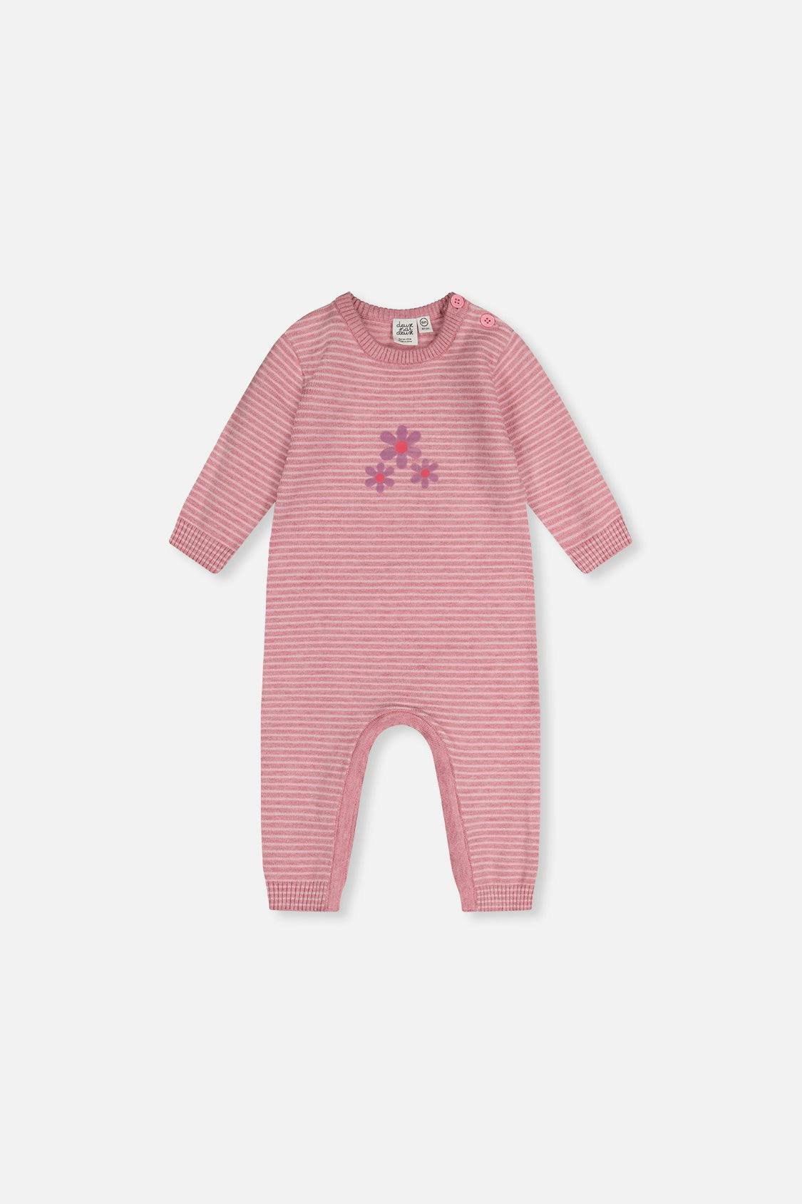 Knitted Romper Dusty Pink
