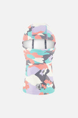 Brushed Jersey Balaclava Coral Camouflage Print