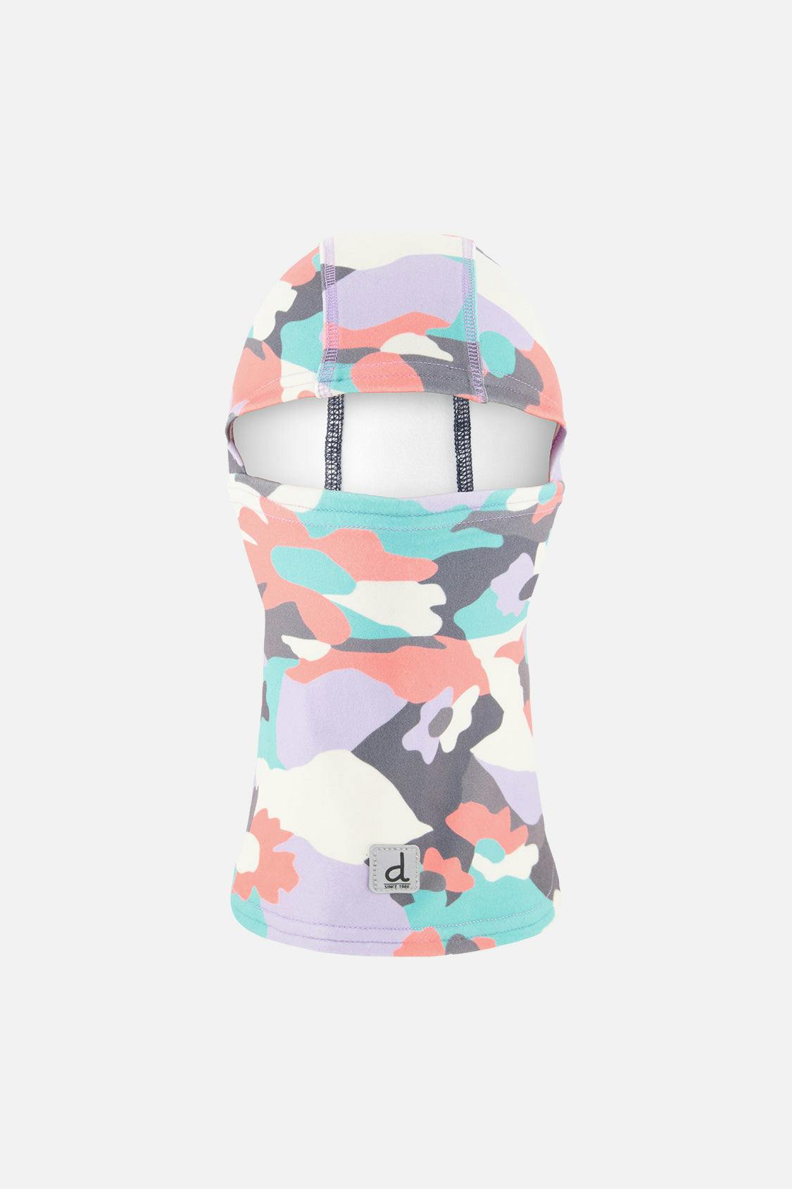 Brushed Jersey Balaclava Coral Camouflage Print
